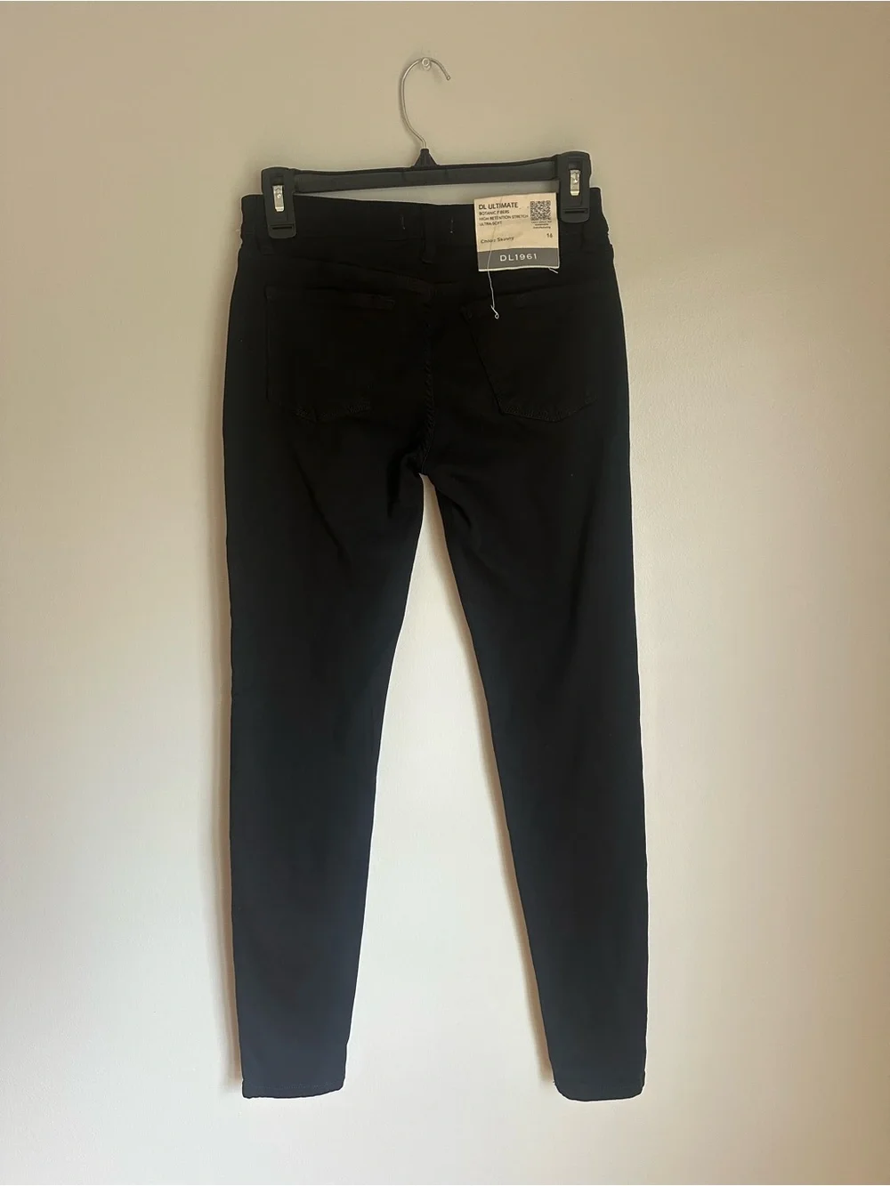 DL1961 - NEW Girls Chloe Skinny High Rise Black Jeans Size 16  Adjustable Waist